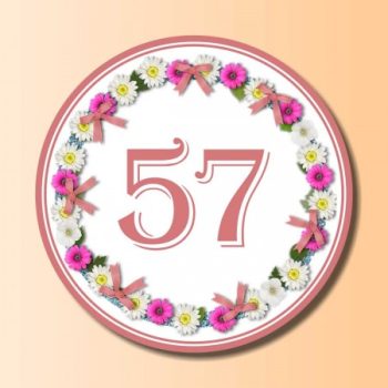 Kör alakú házszámtáblák