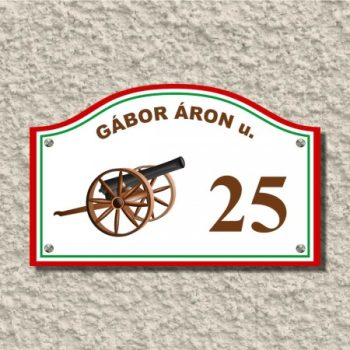 Felülíves házszámtáblák