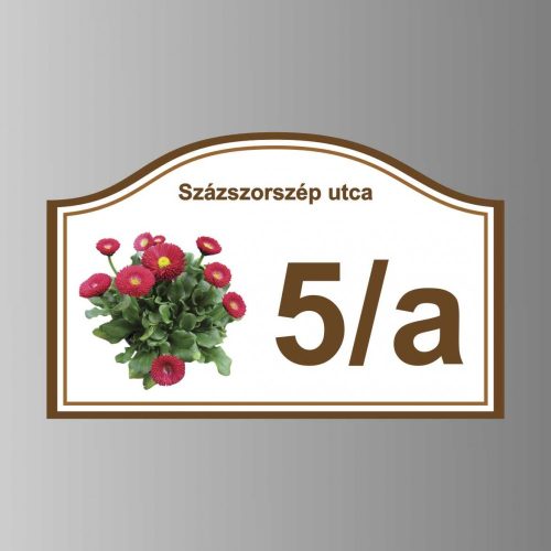 házszámtábla.