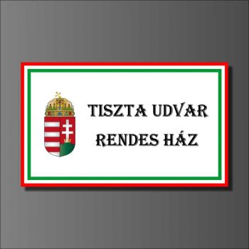 Tiszta udvar rendes ház