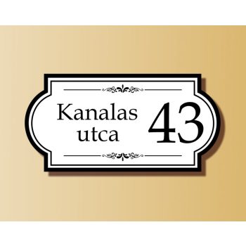 Házszámtábla - kutyás