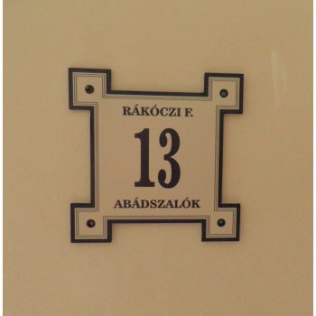 házszámtábla