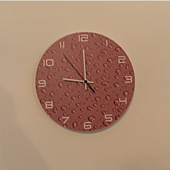 Vízcsepp mintás falióra.