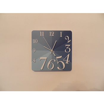Kék falióra kusza számokkal