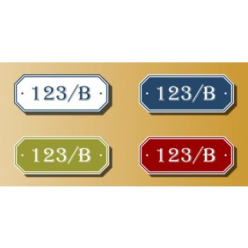 Téglalap alakú házszámtábla