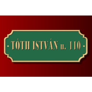 Téglalap alakú házszámtábla